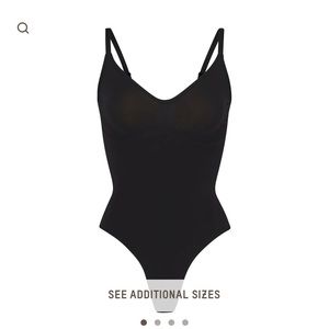 SCULPTING THONG BODYSUIT - ONYX